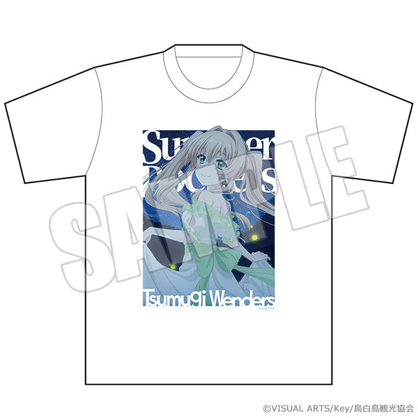 『Summer Pockets』Tシャツ 夏灯り、君と過ごす夜 紬